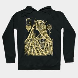 queen of hearts Hoodie